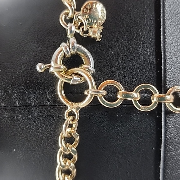 J. CREW  Salmon Orange Antique Gold Tone Multi-Strand Necklace - Picture 8 of 10